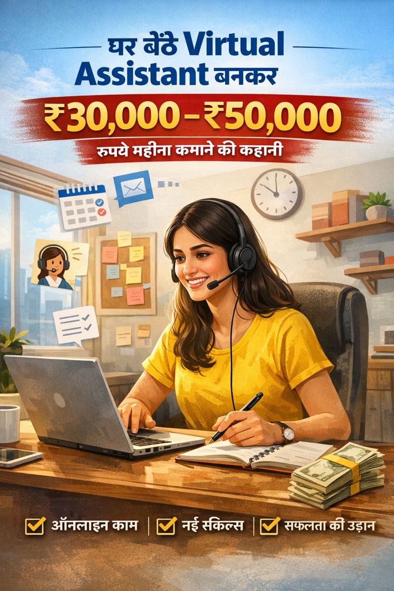 Virtual Assistant बनकर घर बैठे पैसे कमाने की पूरी गाइड